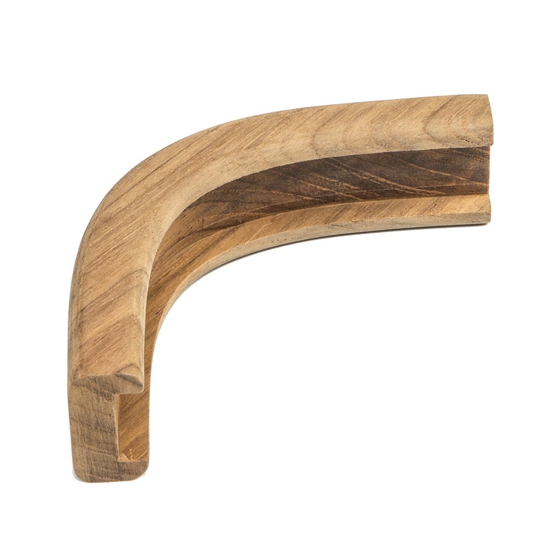 Whitecap Teak Track Outside Corner Molding – 3/4 – 60827