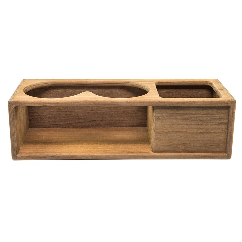 Whitecap Teak Two Insulated Drink/Binocular Rack with Tray – 62616
