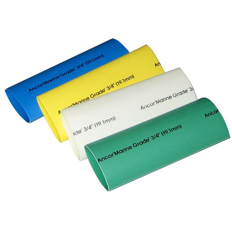 Ancor Adhesive Lined Heat Shrink Tubing – 4-Pack, 3, <18 AWG, Assorted Colors - 306503