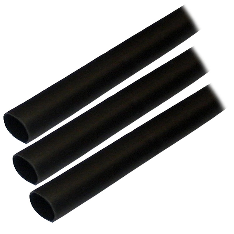 Ancor Adhesive Lined Heat Shrink Tubing (ALT) – 1/2 x 3 – 3-Pack – Black – 305103