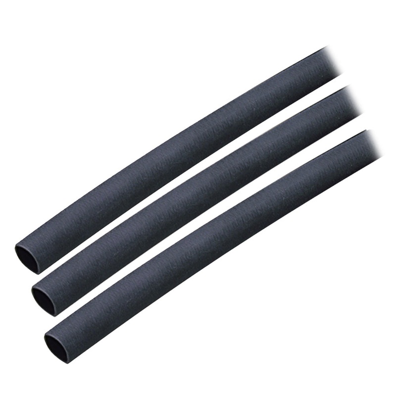 Ancor Adhesive Lined Heat Shrink Tubing (ALT) – 1/4 x 3 – 3-Pack – Black – 303103