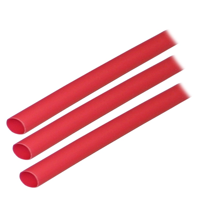 Ancor Adhesive Lined Heat Shrink Tubing (ALT) – 1/4 x 3 – 3-Pack – Red – 303603