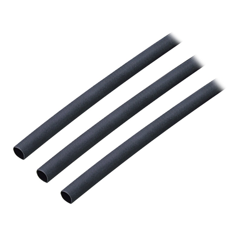 Ancor Adhesive Lined Heat Shrink Tubing (ALT) – 3/16 x 3 – 3-Pack – Black – 302103