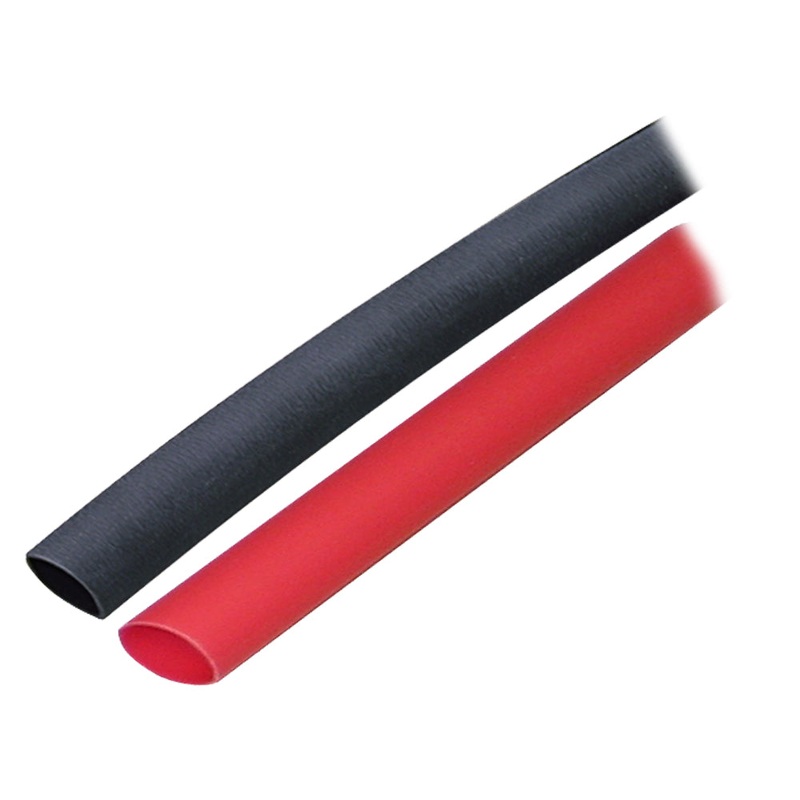 Ancor Adhesive Lined Heat Shrink Tubing (ALT) – 3/8 x 3 – 2-Pack – Black/Red – 304602