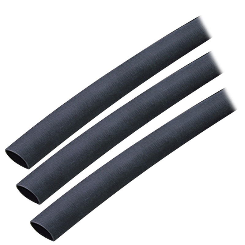 Ancor Adhesive Lined Heat Shrink Tubing (ALT) – 3/8 x 3 – 3-Pack – Black – 304103
