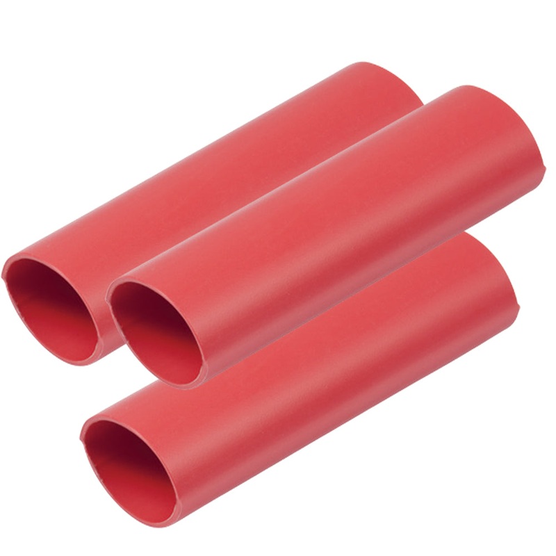 Ancor Heavy Wall Heat Shrink Tubing – 3/4 x 3 – 3-Pack – Red – 326603