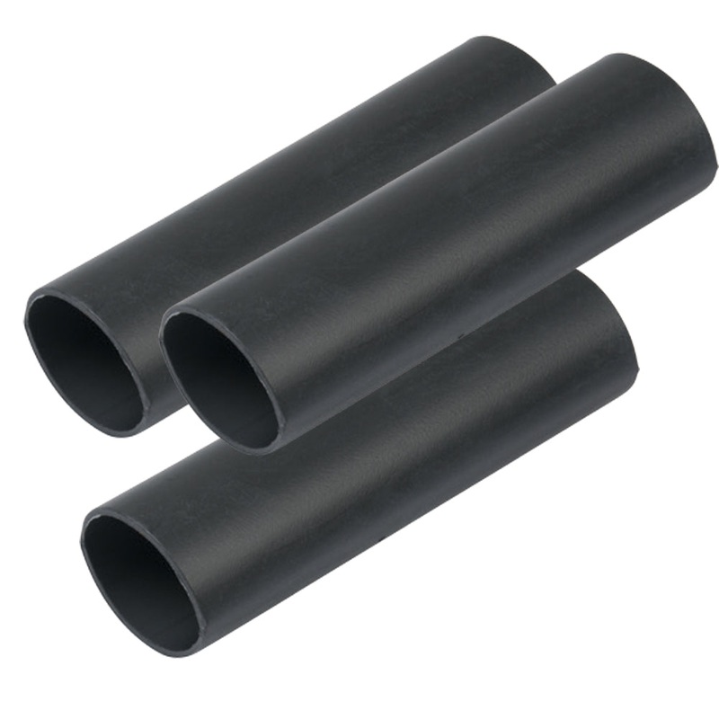 Ancor Heavy Wall Heat Shrink Tubing – 3/4 x 6 – 3-Pack – Black – 326106