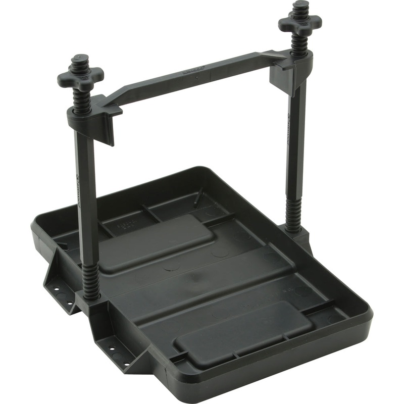 Attwood Heavy-Duty All-Plastic Adjustable Battery Tray – 27 Series – 9098-5