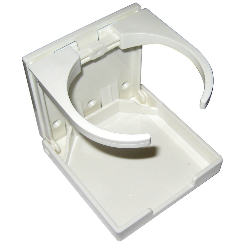 Whitecap Folding Drink Holder – White Nylon – S-5086P