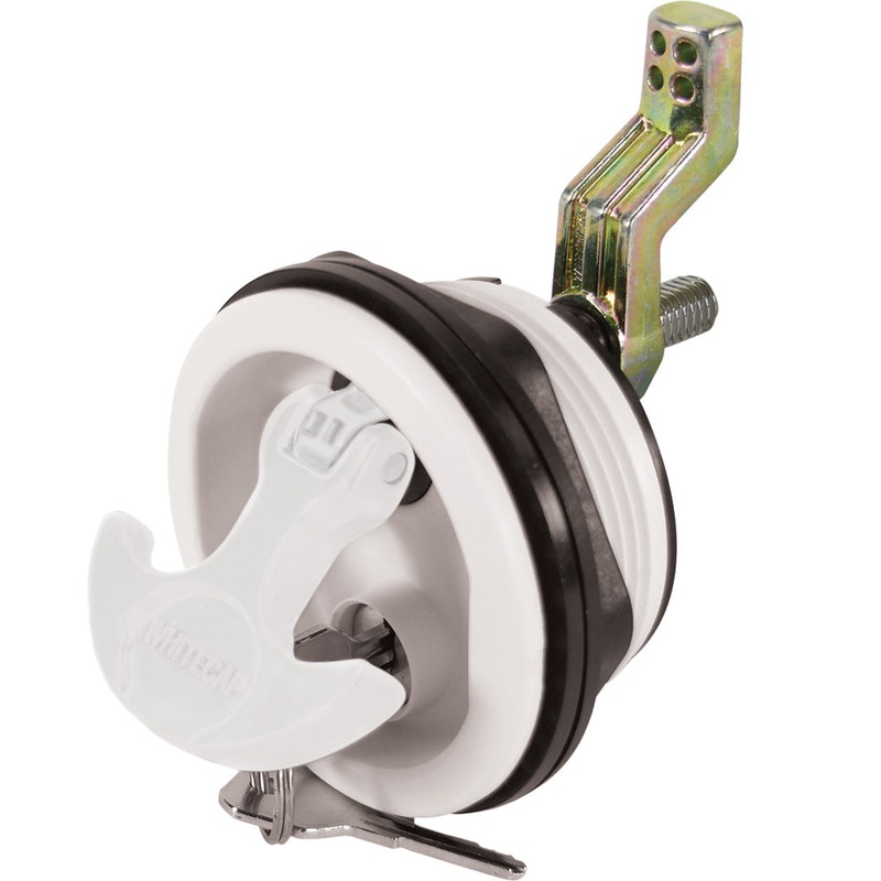 Whitecap Locking Nylon T-Handle – White/White – 3226WC