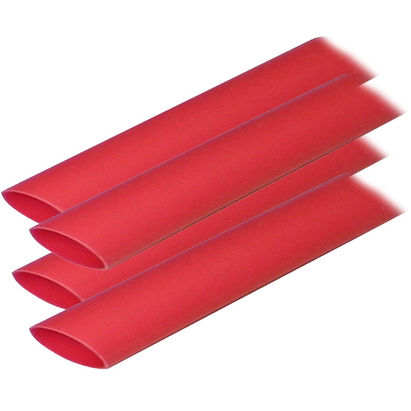 Ancor Adhesive Lined Heat Shrink Tubing (ALT) – 3/4 x 6 – 4-Pack – Red – 306606