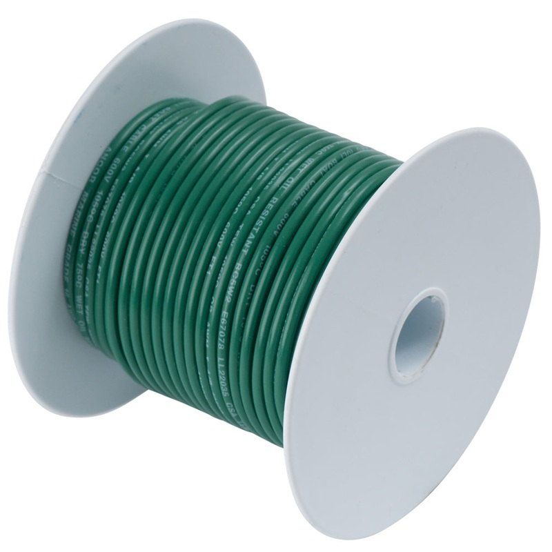 Ancor Green 18 AWG Tinned Copper Wire – 100′ – 100310