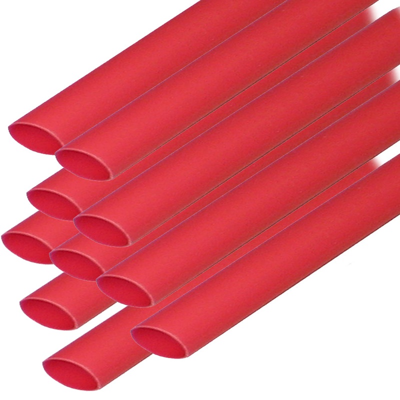 Ancor Heat Shrink Tubing 3/16 x 6 – Red – 10 Pieces – 302606