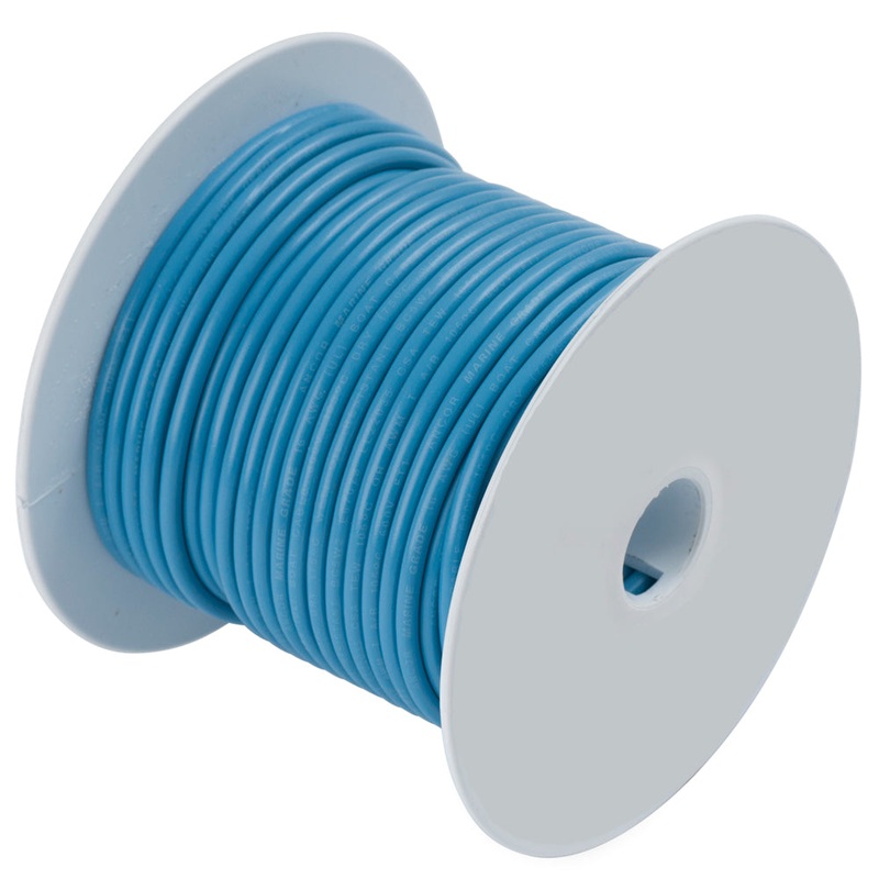 Ancor Light Blue 16 AWG Tinned Copper Wire – 100′ – 101910