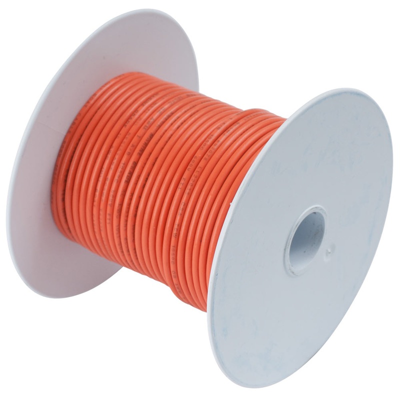 Ancor Orange 18 AWG Tinned Copper Wire – 100′ – 100510