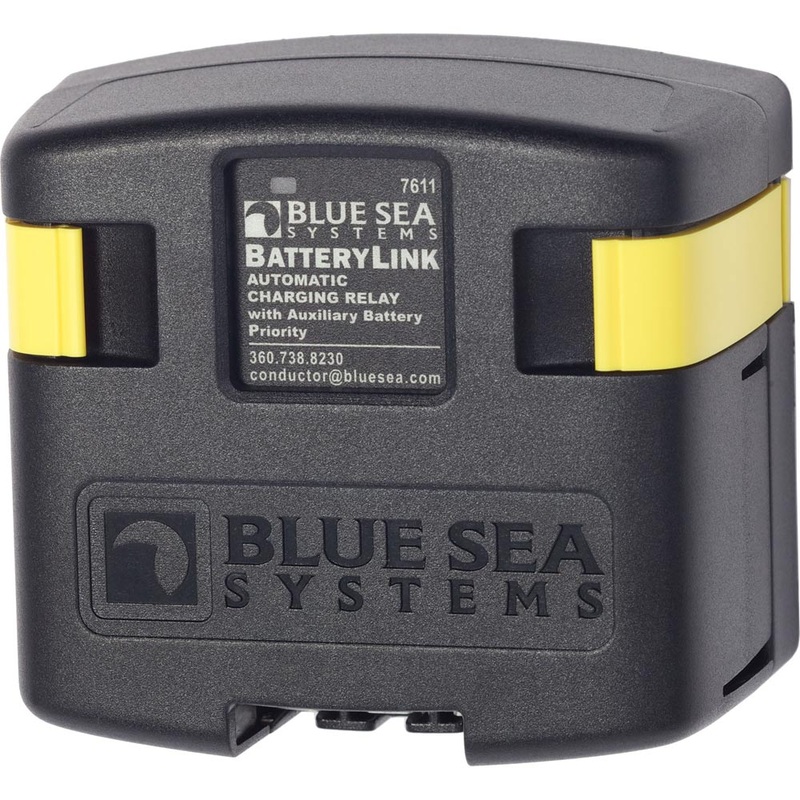 Blue Sea 7611 DC BatteryLink Automatic Charging Relay – 120 Amp w/Auxiliary Battery Charging – 7611