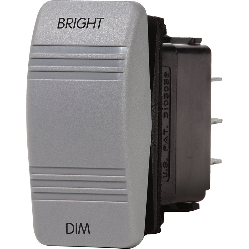 Blue Sea 8216 Dimmer Control Switch – Gray – 8216