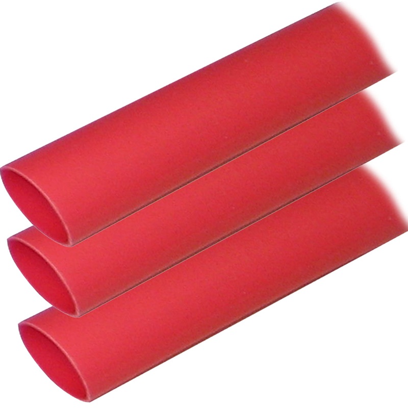 Ancor Adhesive Lined Heat Shrink Tubing (ALT) – 1 x 12 – 3-Pack – Red – 307624
