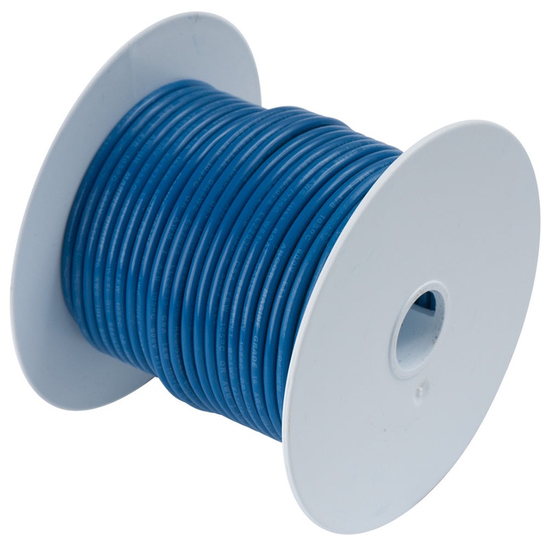 Ancor Dark Blue 10 AWG Tinned Copper Wire – 25′ – 108102