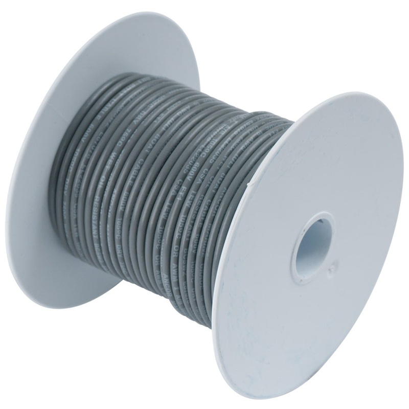 Ancor Grey 18 AWG Tinned Copper Wire – 1,000′ – 100499