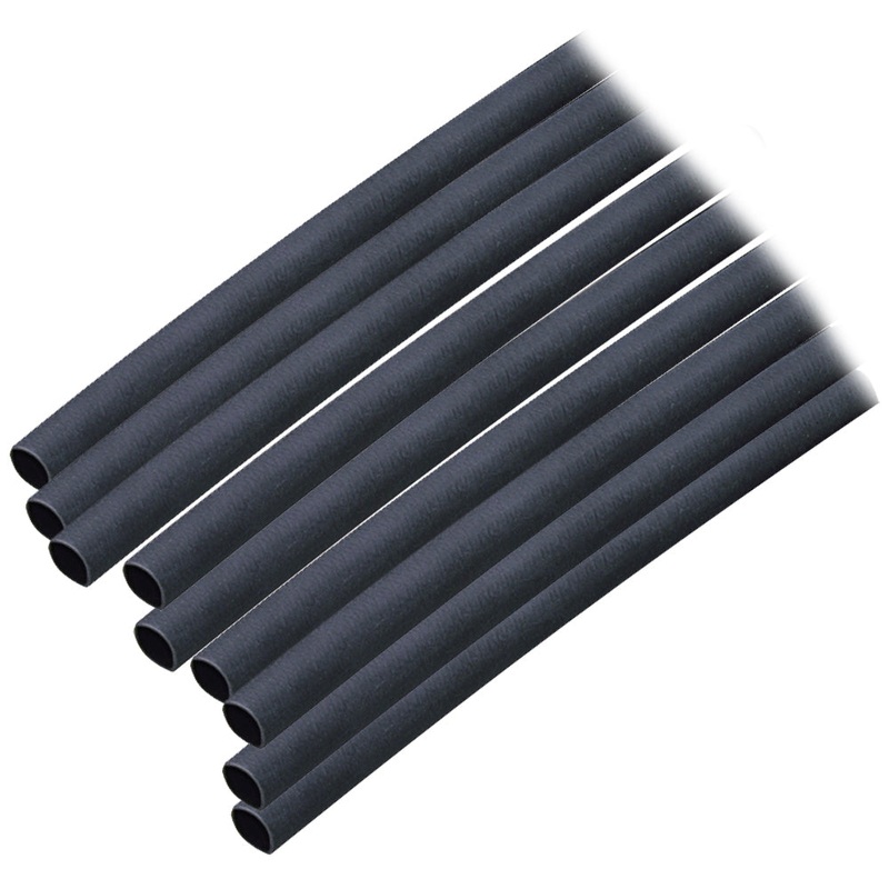 Ancor Adhesive Lined Heat Shrink Tubing (ALT) – 3/16 x 12 – 10-Pack – Black – 302124
