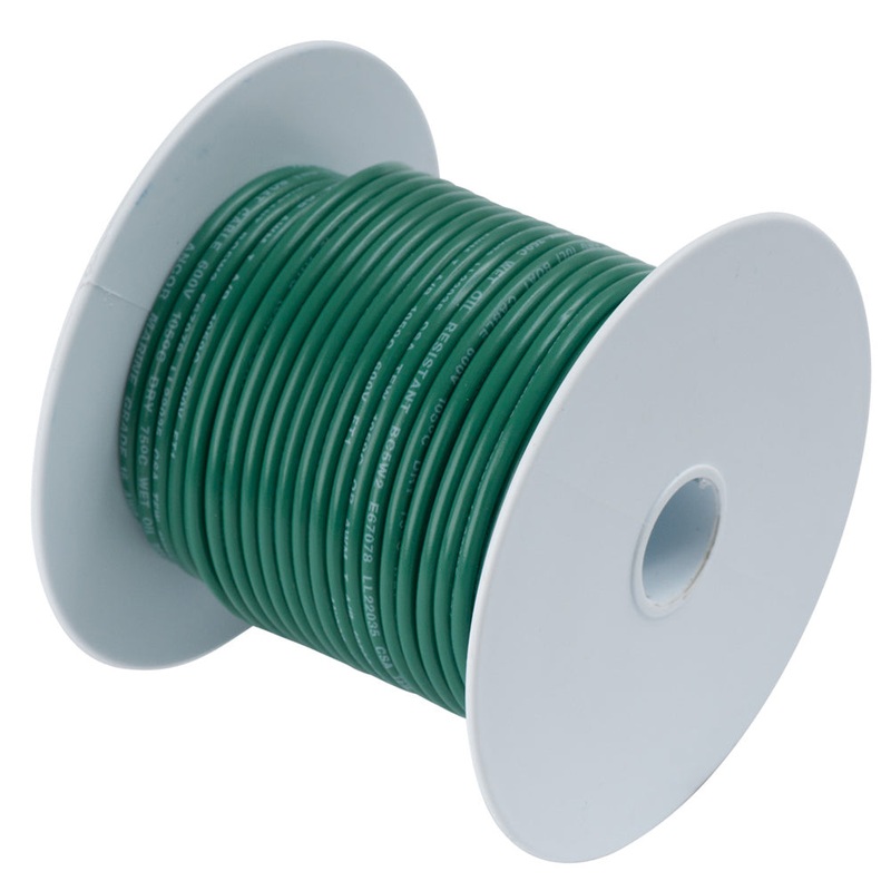 Ancor Green 14AWG Tinned Copper Wire – 100′ – 104310