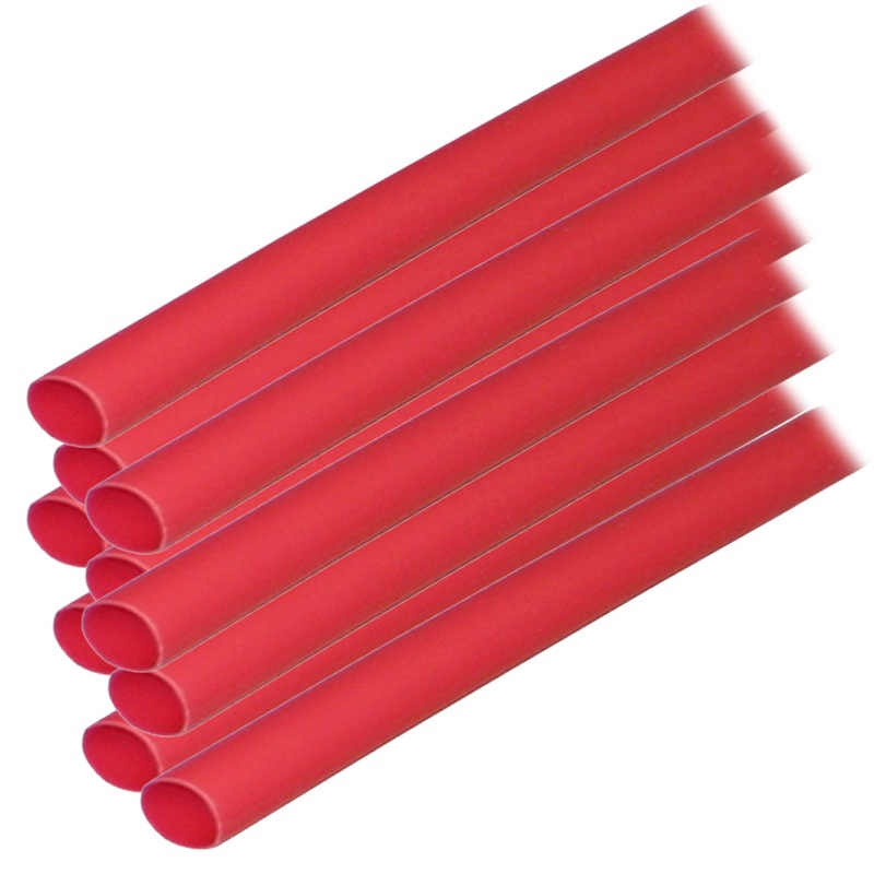 Ancor Adhesive Lined Heat Shrink Tubing (ALT) – 1/4 x 12 – 10-Pack – Red – 303624