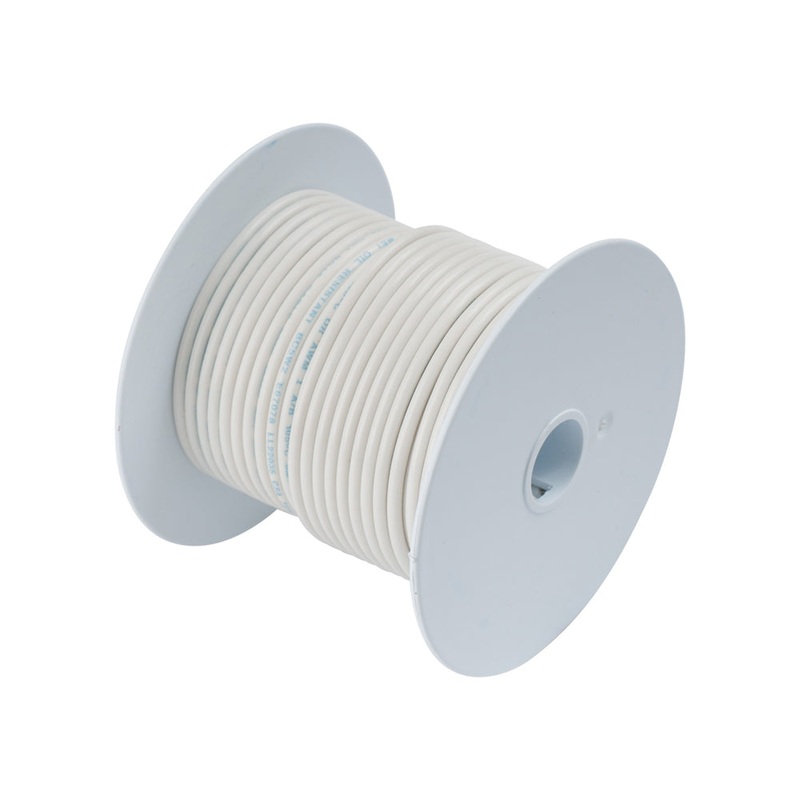 Ancor White 12 AWG Tinner Copper Wire – 100′ –  106910