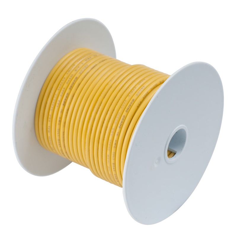 Ancor Yellow 6 AWG Tinned Copper Wire – 25′ – 112902