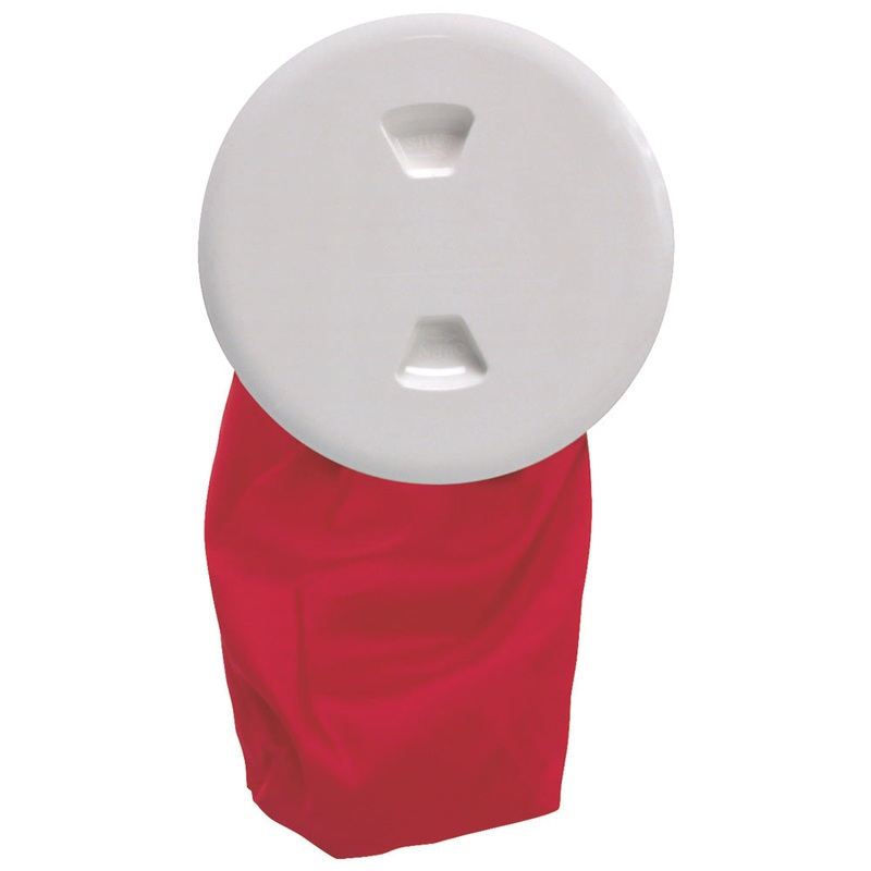 Beckson 5 Stow-Away Deck Plate – White w/12 Bag – DP50BW