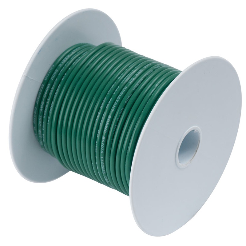 Ancor Green 14 AWG Tinned Copper Wire – 250′ – 104325