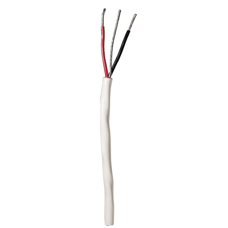 Ancor Round Instrument Cable – 20/3 AWG – Red/Black/Bare – 100′ – 153010