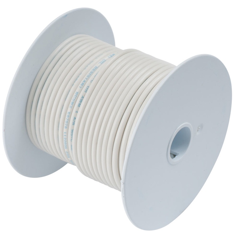 Ancor White 10 AWG Tinned Copper Wire – 100′ – 108910