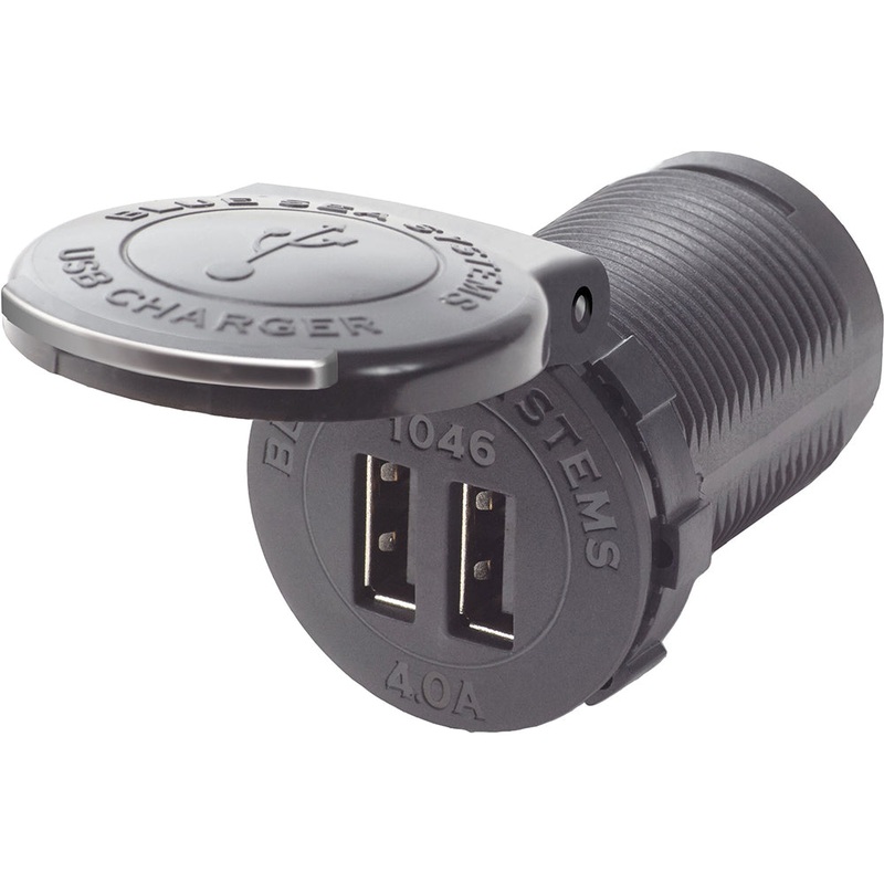 Blue Sea 1046 48V Dual USB Charger Socket Mount – 1046