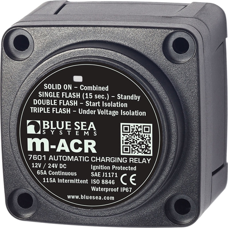 Blue Sea 7601 DC Mini ACR Automatic Charging Relay – 65 Amp – 7601
