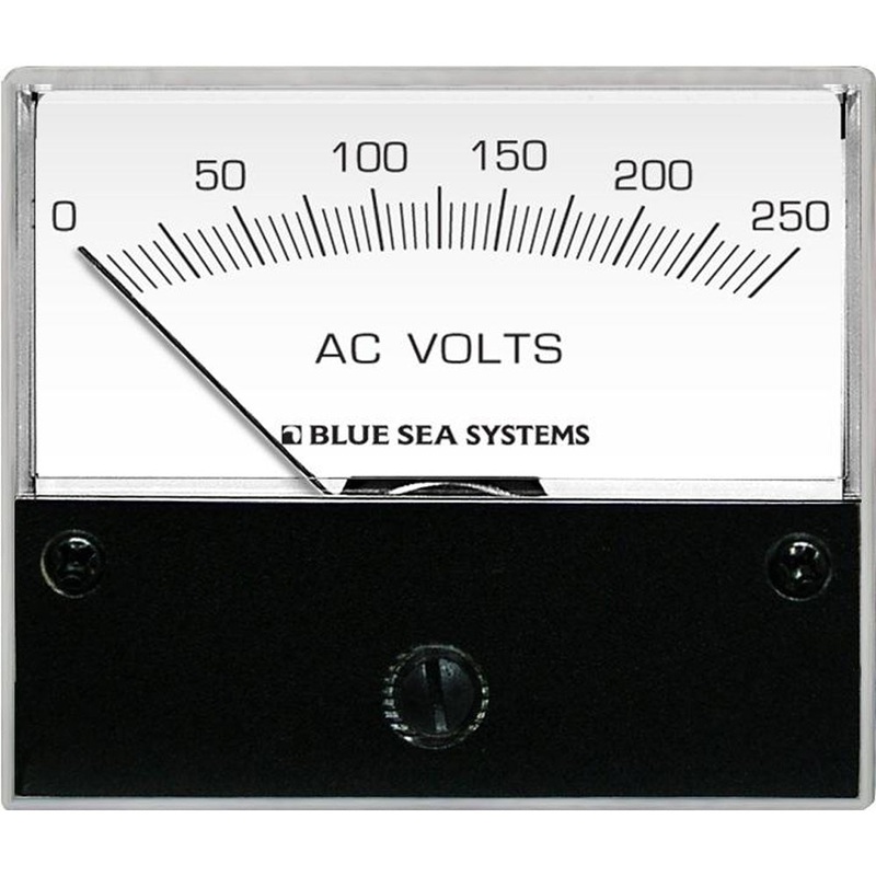 Blue Sea 9354 AC Analog Voltmeter 0-250 Volts AC – 9354