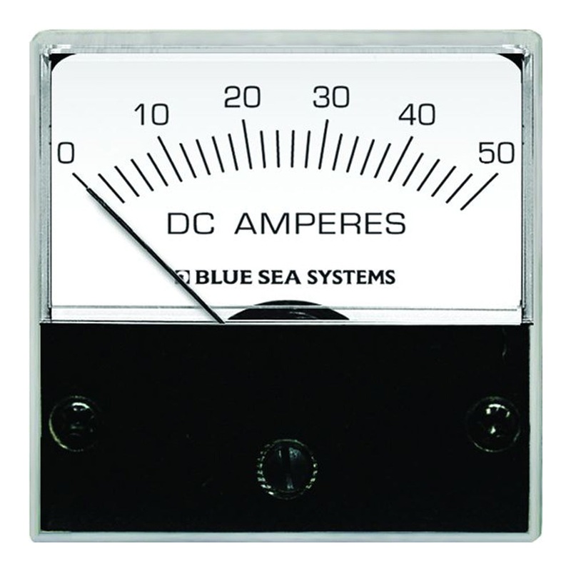 Blue Sea 8041 DC Analog Micro Ammeter – 2 Face, 0-50 Amperes DC – 8041