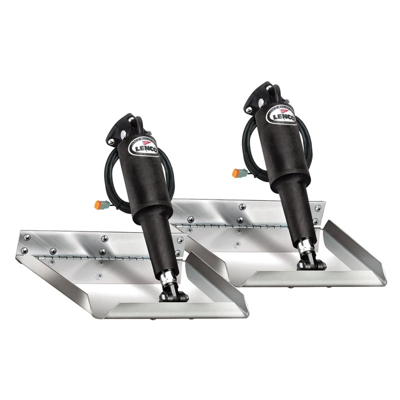 Lenco 12 x 12 Electro-Polished Edge Mount Trim Tab Kit – 15116-101