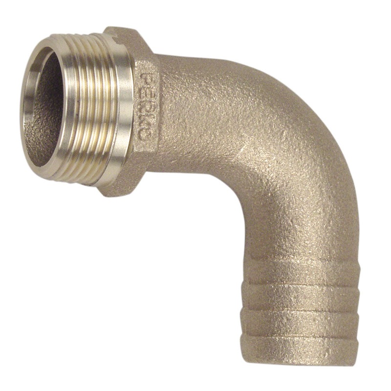 Perko 2 Pipe to Hose Adapter 90 degree Bronze MADE IN THE USA – 0063009PLB