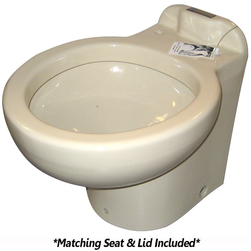 Raritan Marine Elegance – Household Style – Bone – Remote Intake Pump – Smart Toilet Control – 12v – 220AHR012