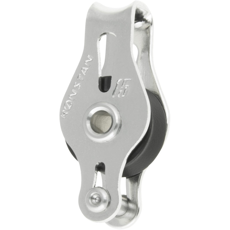 Ronstan Series 15 Ball Bearing Utility Block – Single Block, Becket, Loop Head – RF15111