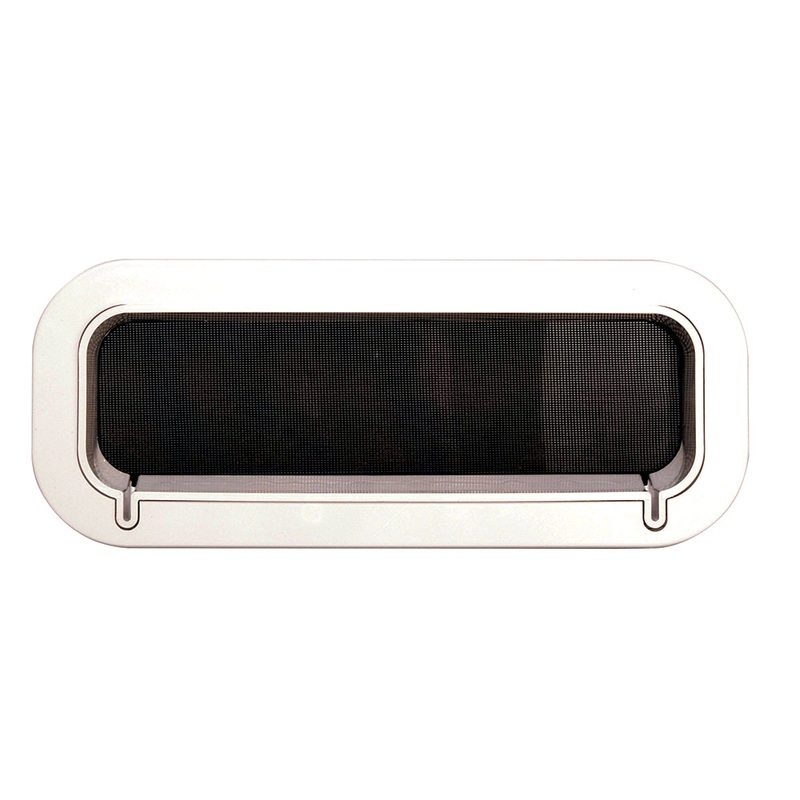 Beckson Drain Port – 4 x 14 x 2-Depth – White/Clear – PO414DWC-20