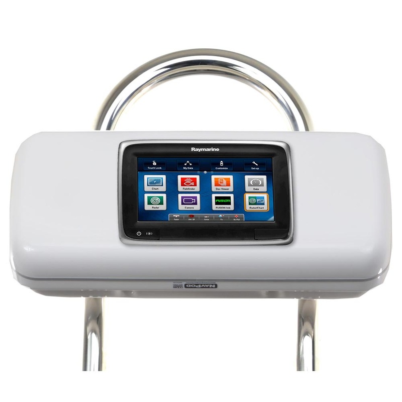 NavPod GP1523 SystemPod Pre-Cut f/Raymarine a75/a77/a78 Mounted In Center f/9.5 Wide Guard