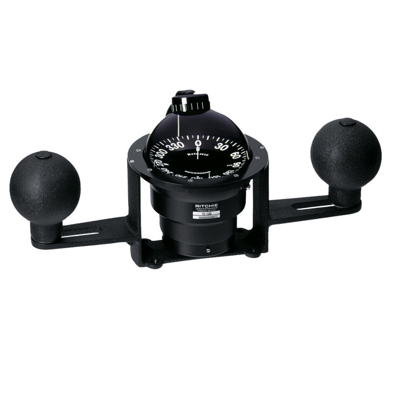 Ritchie YB-500 Globemaster Compass – Yoke Mounted – Black – 5 Degree card – 12V – YB-500