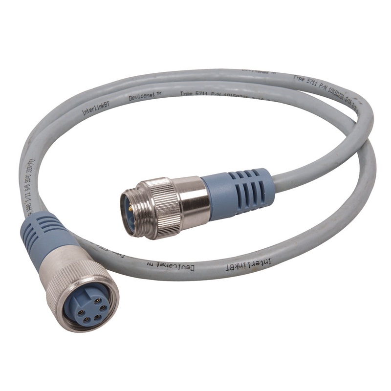 Maretron Mini Double Ended Cordset – Male to Female – 8M – Grey – NM-NG1-NF-08.0