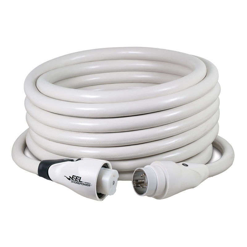 Marinco EEL 50A White Cordset – 125/250V – 50′ – CS504-50W