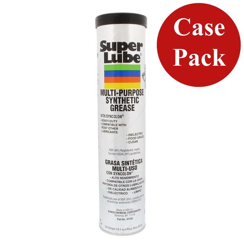 Super Lube Multi-Purpose Synthetic Grease w/Syncolon – 14.1oz Cartridge *Case of 12