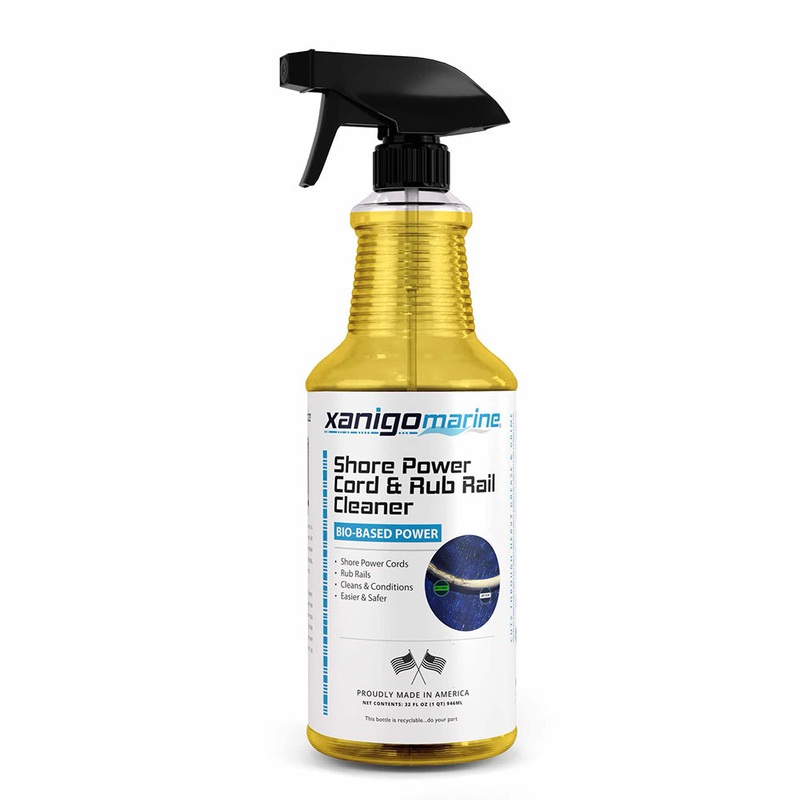 Xanigo Marine Shore Power Cord & Rub Rail Cleaner – 32oz