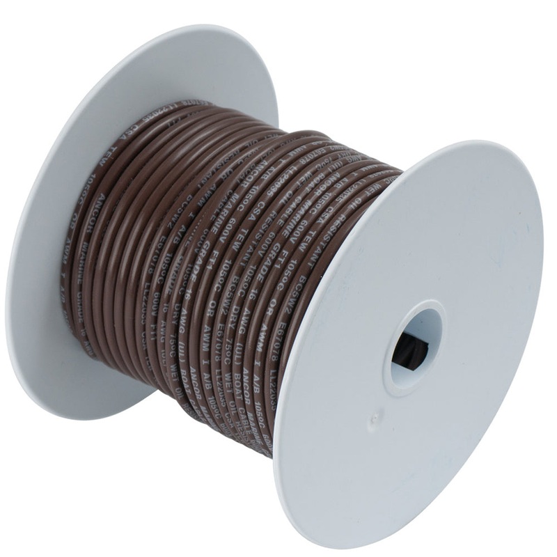 Ancor Brown 18 AWG Tinned Copper Wire – 250′ – 100225