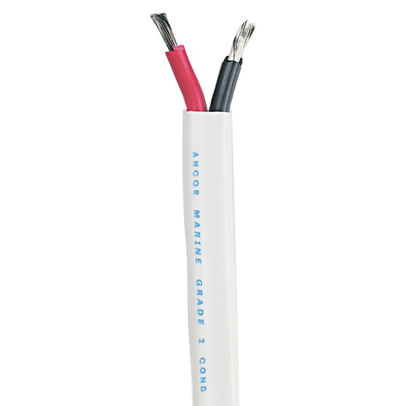 Ancor Standard Duplex Cable – Flat 14/2 AWG – 2 x 2mm Red/Black – 1,000′ – 121599